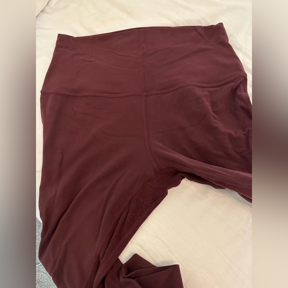 lululemon align leggings red merlot 28 inch - Picture 3 of 3
